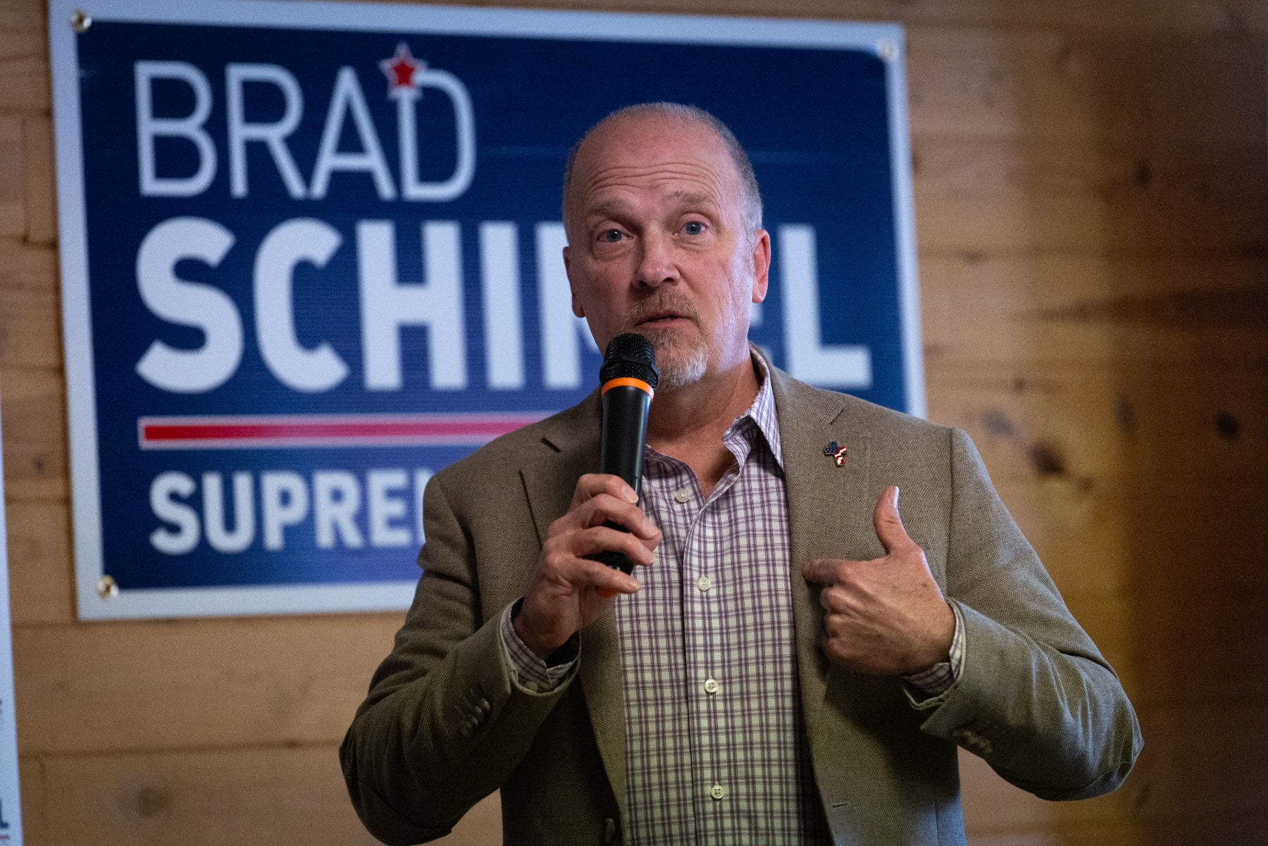 Brad Schimel campaigns in Jeffereson, Wisconsin